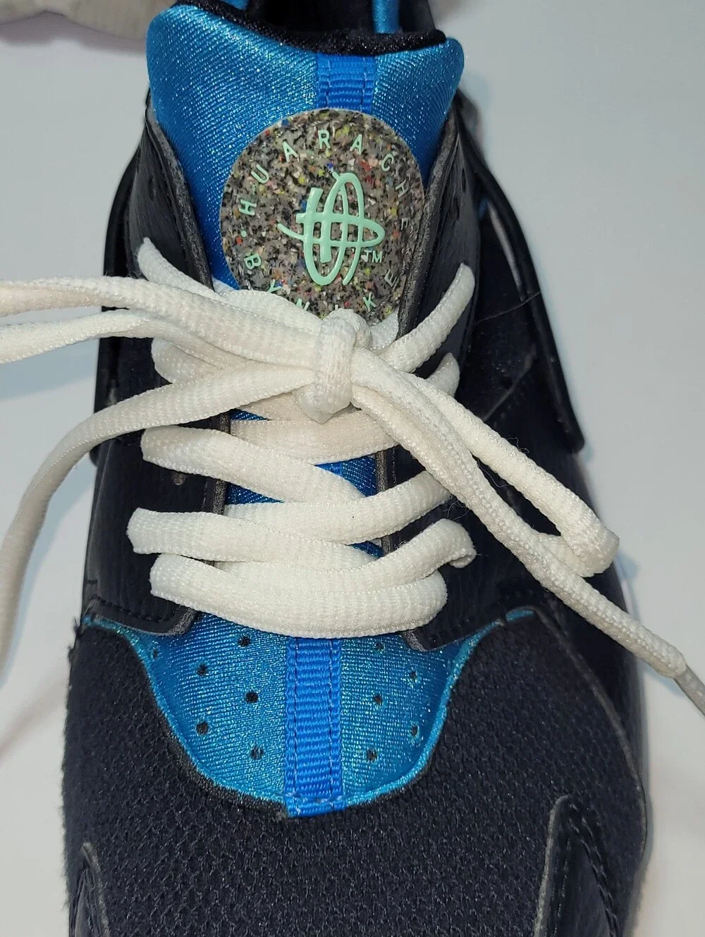 Nike Huarache Run GS 'Black Light Photo Blue' Sneakers,
